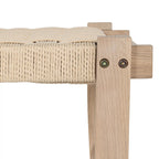 Sitzbank Nobel mit Geflechtsitz - Eiche bianco - FURNHOUSE