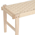 Sitzbank Nobel mit Geflechtsitz - Eiche bianco - FURNHOUSE