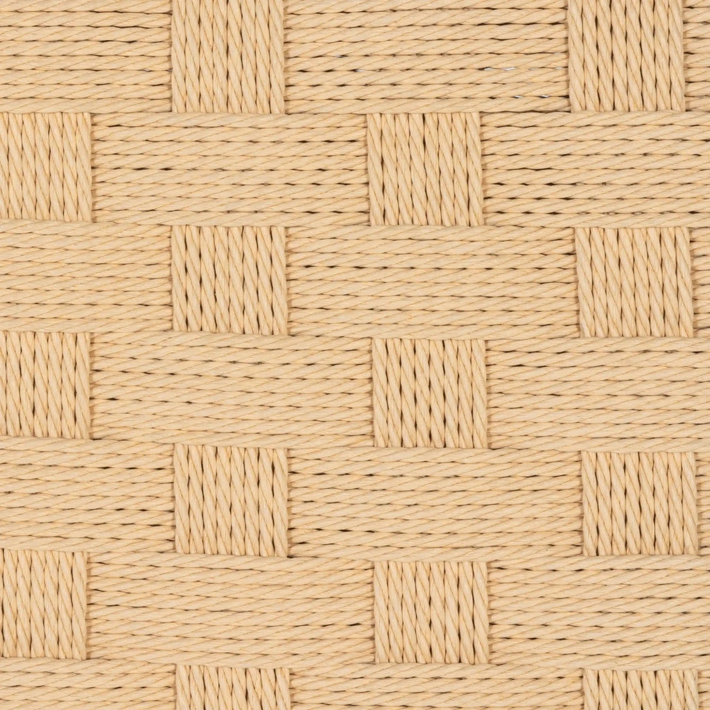 Sitzbank Nobel mit Geflechtsitz - Schwarz/Beige - FURNHOUSE