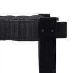 Sitzbank Nobel mit Geflechtsitz - Schwarz/Schwarz - FURNHOUSE