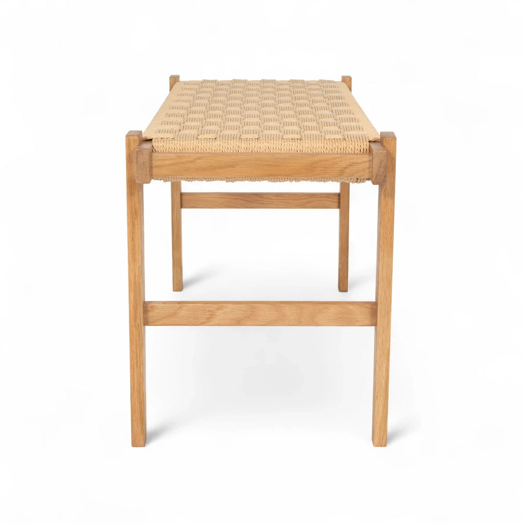 Sitzbank Nobel mit Geflechtsitz - Wildeiche - FURNHOUSE