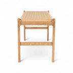 Sitzbank Nobel mit Geflechtsitz - Wildeiche - FURNHOUSE