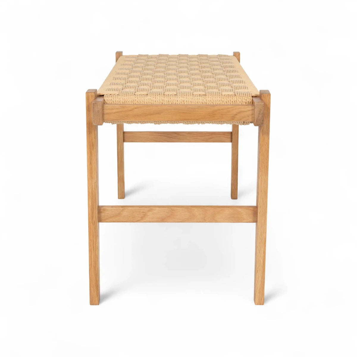 Sitzbank Nobel mit Geflechtsitz - Wildeiche - FURNHOUSE