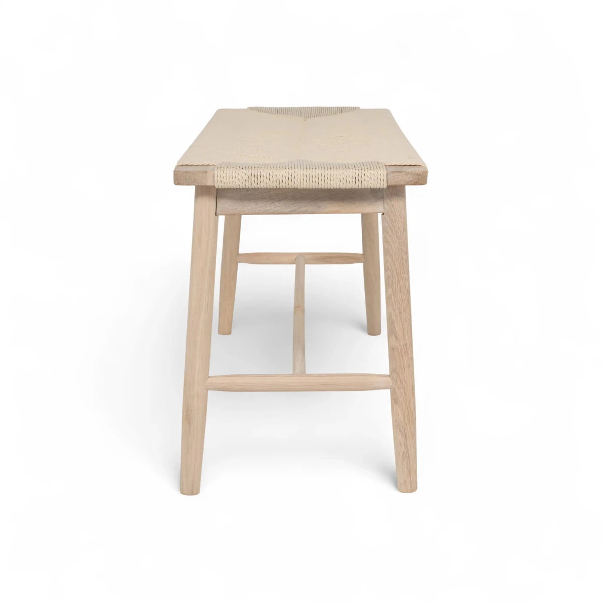 Sitzbank Prime mit Geflechtsitz - Eiche bianco - FURNHOUSE