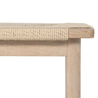 Sitzbank Prime mit Geflechtsitz - Eiche bianco - FURNHOUSE