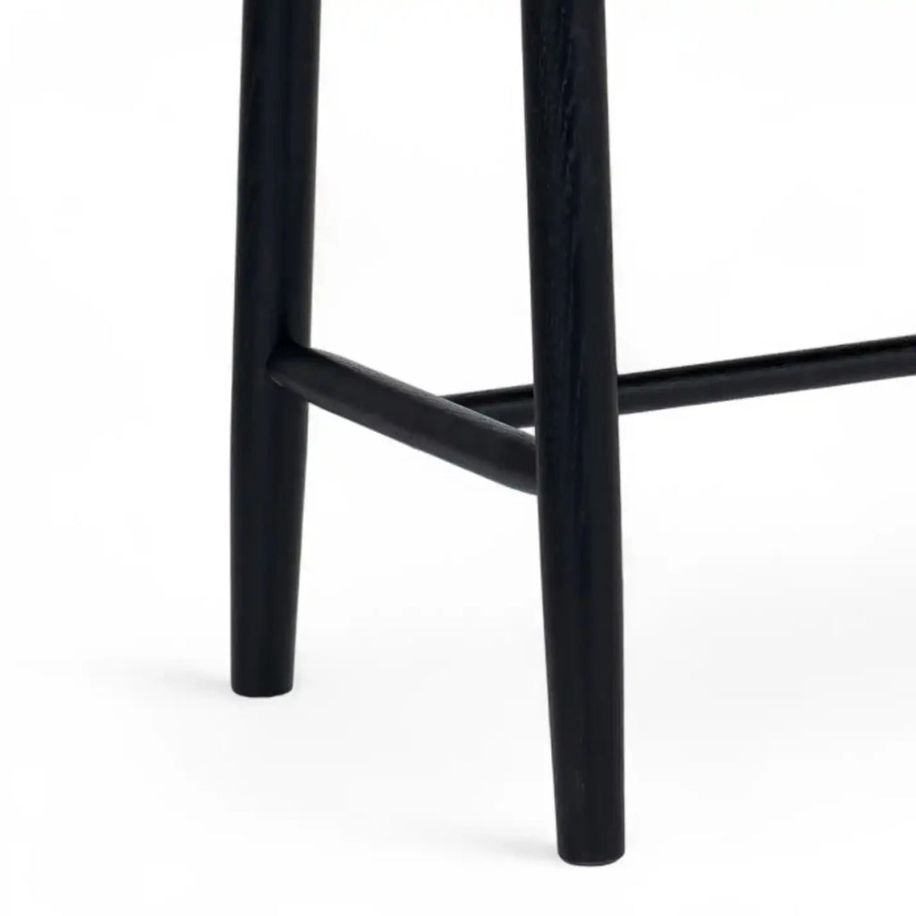 Sitzbank Prime mit Geflechtsitz - Schwarz/Beige - FURNHOUSE