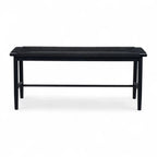 Sitzbank Prime mit Geflechtsitz - Schwarz/Schwarz - FURNHOUSE