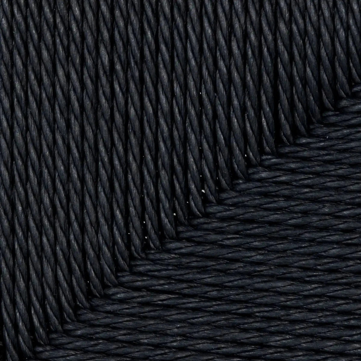 Sitzbank Prime mit Geflechtsitz - Schwarz/Schwarz - FURNHOUSE