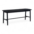 Sitzbank Prime 110 cm Schwarz/Schwarz schräg von vorne