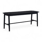 Sitzbank Prime mit Geflechtsitz - Schwarz/Schwarz - FURNHOUSE