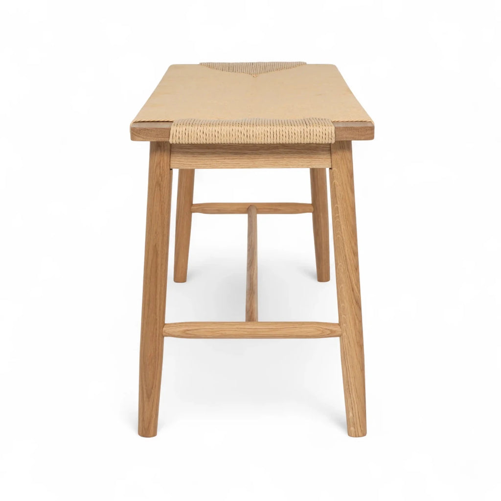 Sitzbank Prime mit Geflechtsitz - Wildeiche - FURNHOUSE