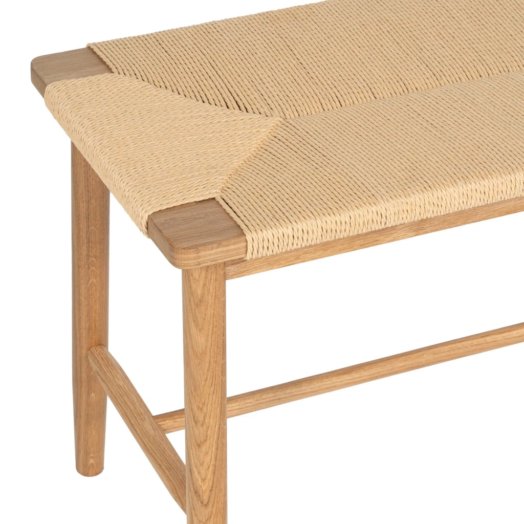 Sitzbank Prime mit Geflechtsitz - Wildeiche - FURNHOUSE