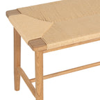 Sitzbank Prime mit Geflechtsitz - Wildeiche - FURNHOUSE