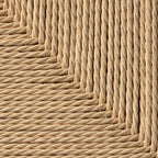 Sitzbank Shine mit Geflechtsitz - Schwarz/Beige - FURNHOUSE