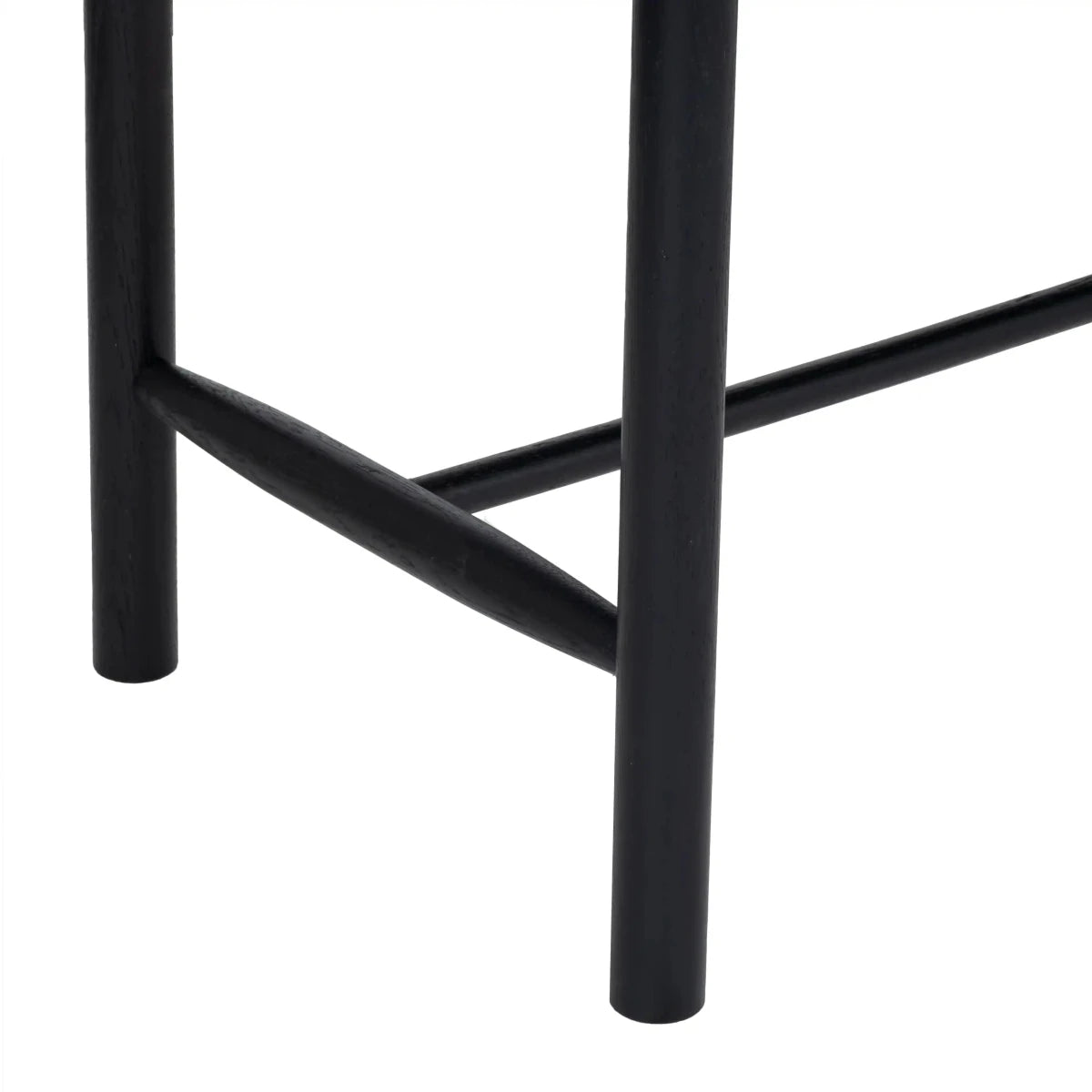 Sitzbank Shine mit Geflechtsitz - Schwarz/Schwarz - FURNHOUSE