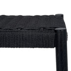 Sitzbank Shine mit Geflechtsitz - Schwarz/Schwarz - FURNHOUSE