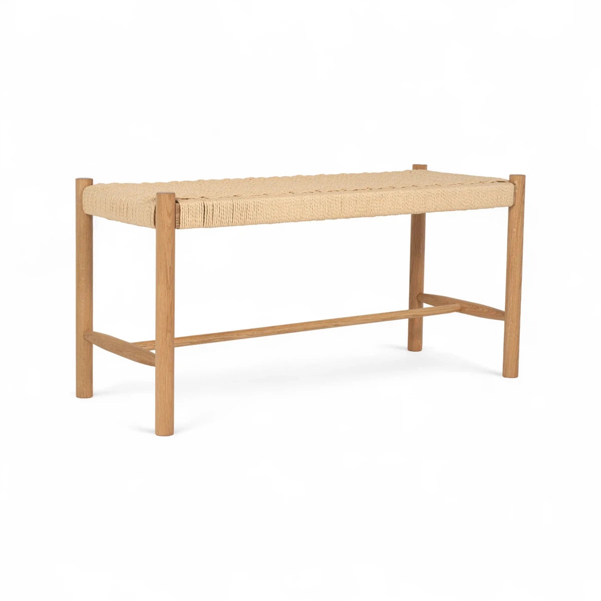 Sitzbank Shine mit Geflechtsitz - Wildeiche - FURNHOUSE