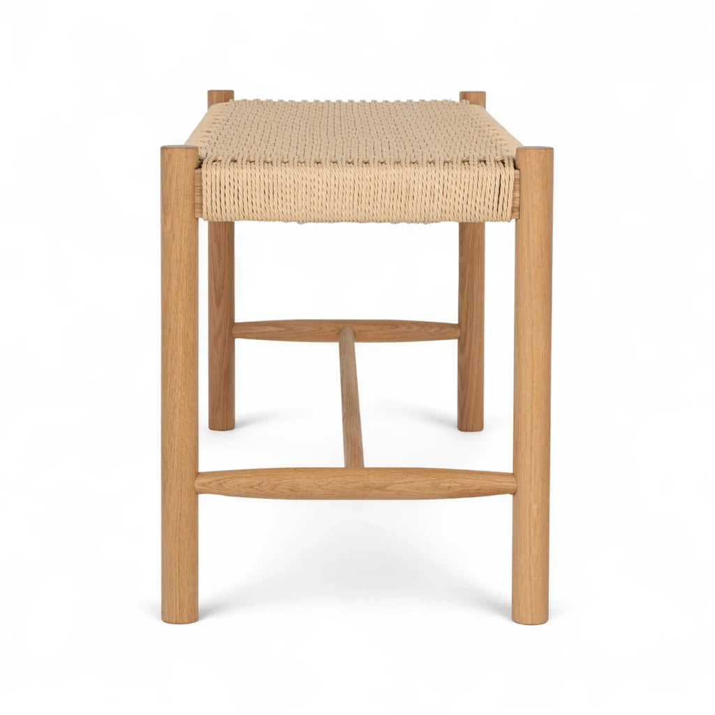 Sitzbank Shine mit Geflechtsitz - Wildeiche - FURNHOUSE