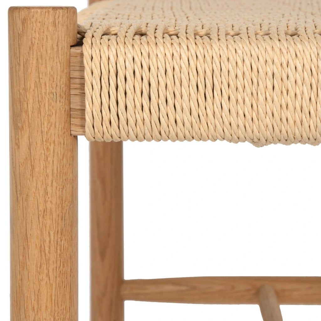 Sitzbank Shine mit Geflechtsitz - Wildeiche - FURNHOUSE