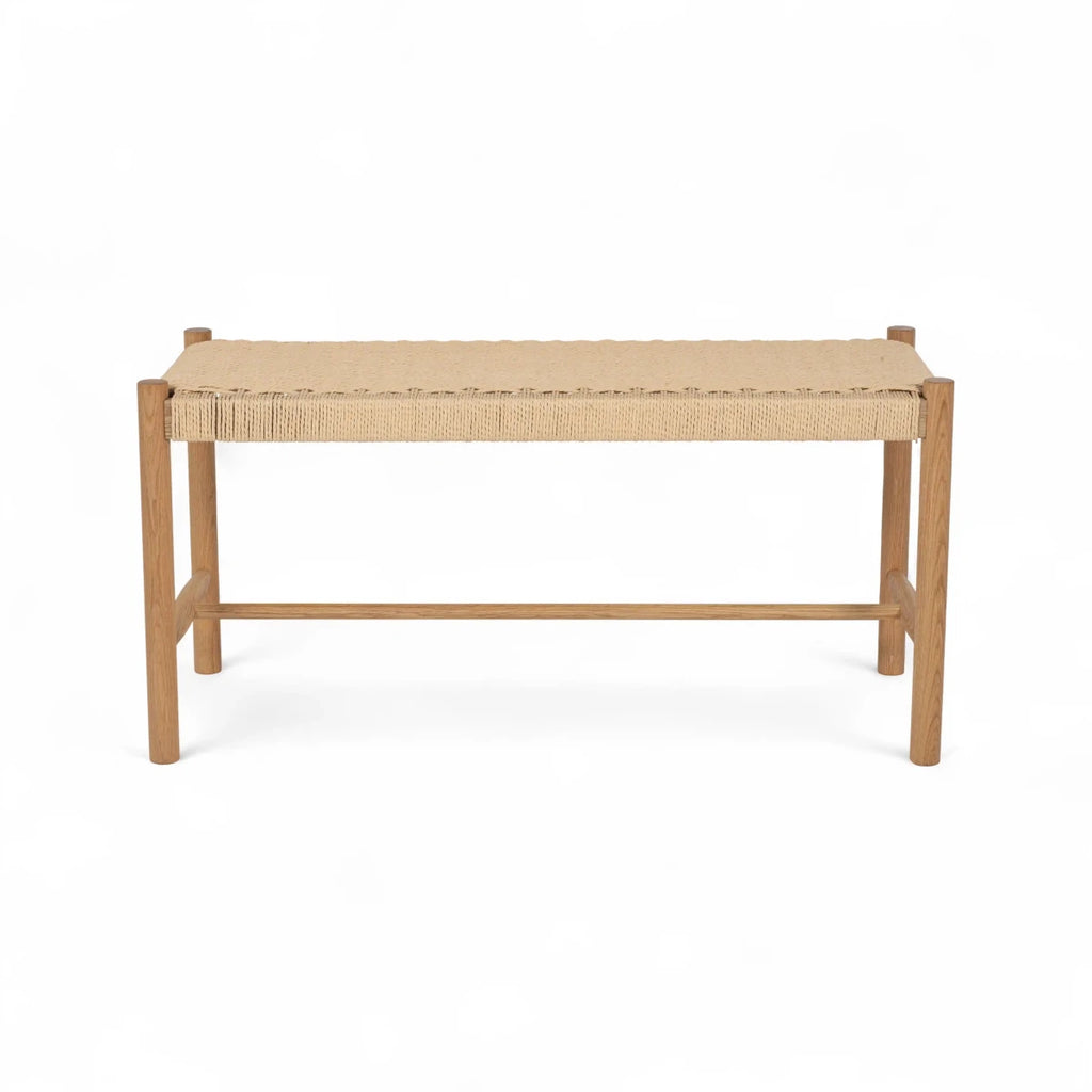Sitzbank Shine mit Geflechtsitz - Wildeiche - FURNHOUSE