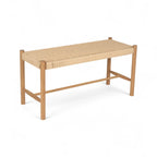 Sitzbank Shine mit Geflechtsitz - Wildeiche - FURNHOUSE