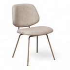 Sofia Esszimmerstühle 2er Set - Bouclé-Stoff Beige - FURNHOUSE