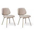 2er Set Esszimmerstühle - Beige - FURNHOUSE