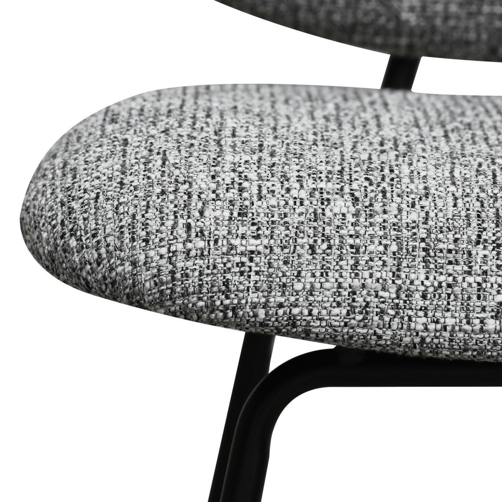 Sofia Esszimmerstühle 2er Set - Bouclé-Stoff Grau - FURNHOUSE