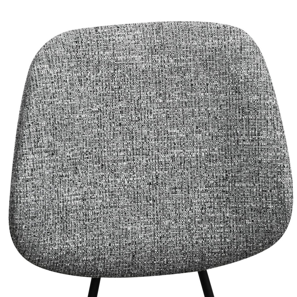 Sofia Esszimmerstühle 2er Set - Bouclé-Stoff Grau - FURNHOUSE