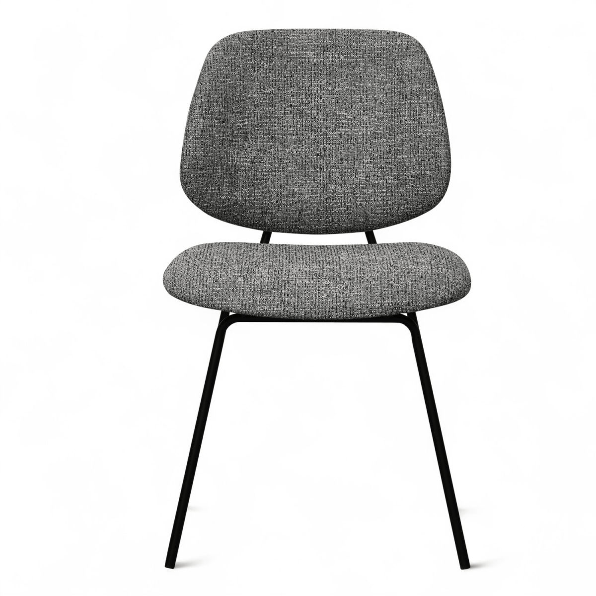 Sofia Esszimmerstühle 2er Set - Bouclé-Stoff Grau - FURNHOUSE