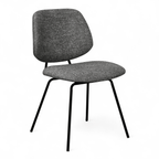 Sofia Esszimmerstühle 2er Set - Bouclé-Stoff Grau - FURNHOUSE