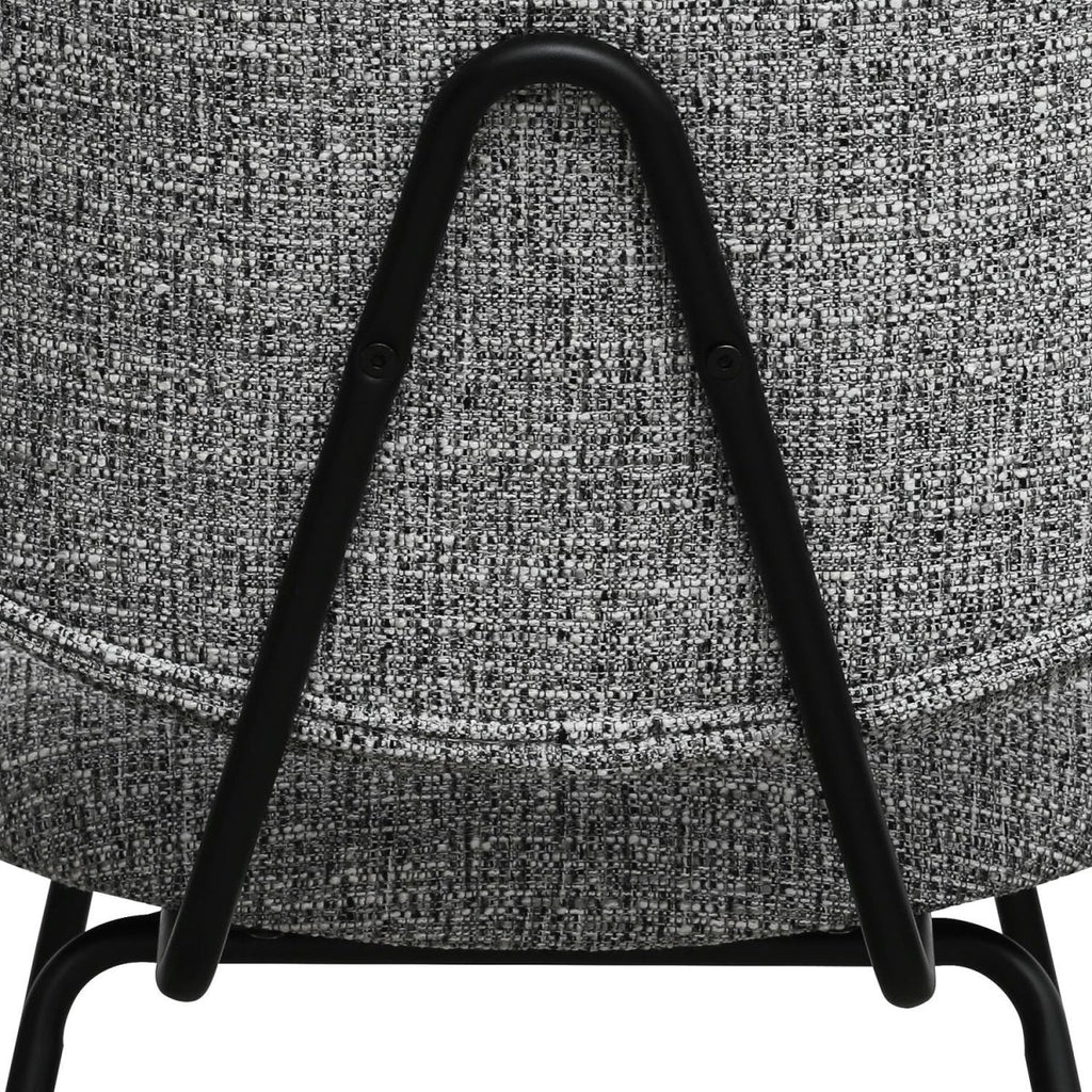 Sofia Esszimmerstühle 2er Set - Bouclé-Stoff Grau - FURNHOUSE