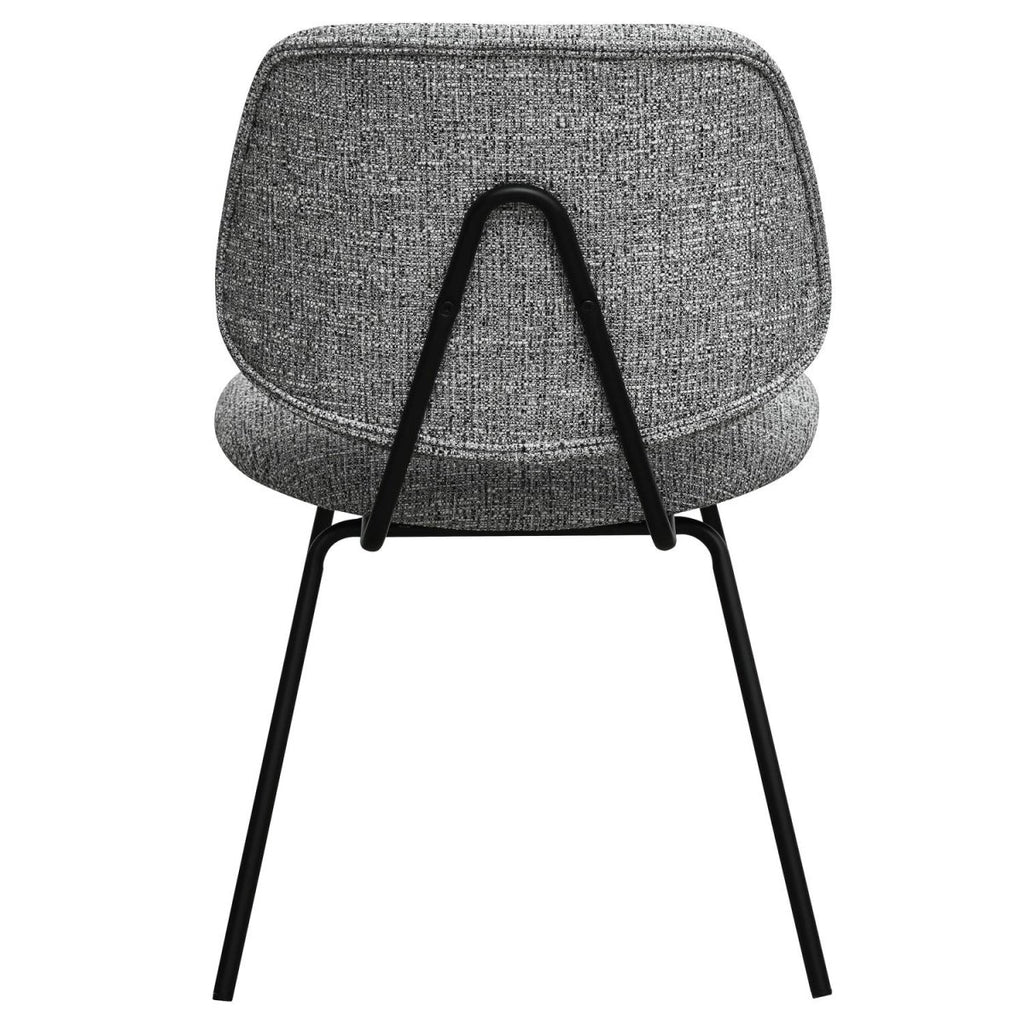 Sofia Esszimmerstühle 2er Set - Bouclé-Stoff Grau - FURNHOUSE