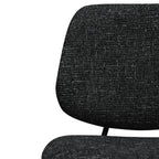 Sofia Esszimmerstühle 2er Set - Bouclé-Stoff Schwarz - FURNHOUSE