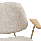 Sofia Esszimmerstühle mit Armlehne 2er Set - Bouclé-Stoff Beige - FURNHOUSE