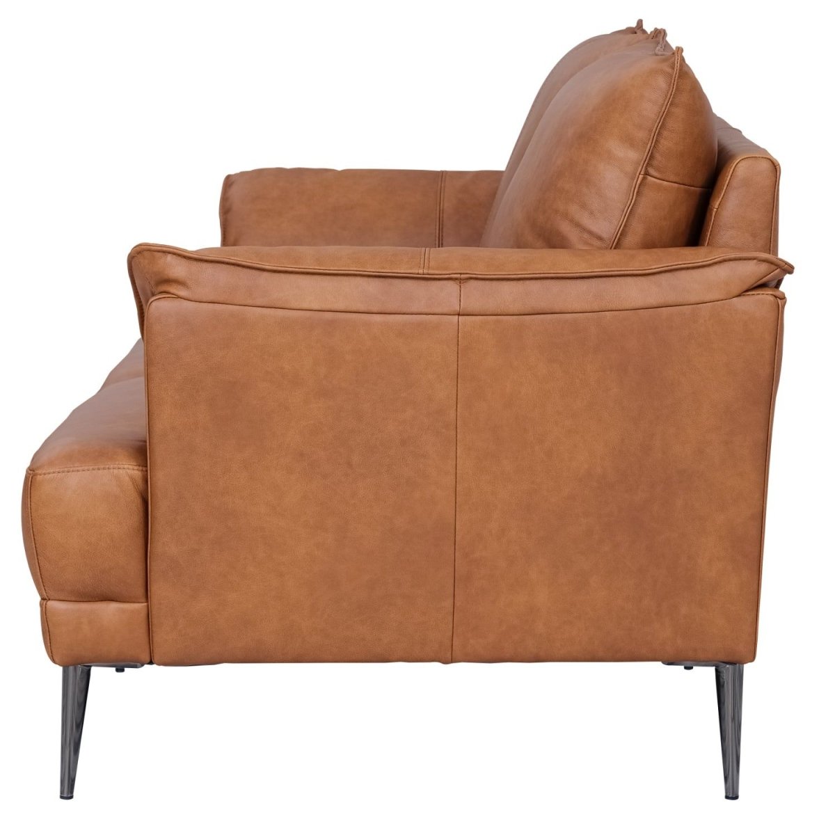 Soul 2-Sitzer Ledersofa - Echtleder Cognac Braun - FURNHOUSE