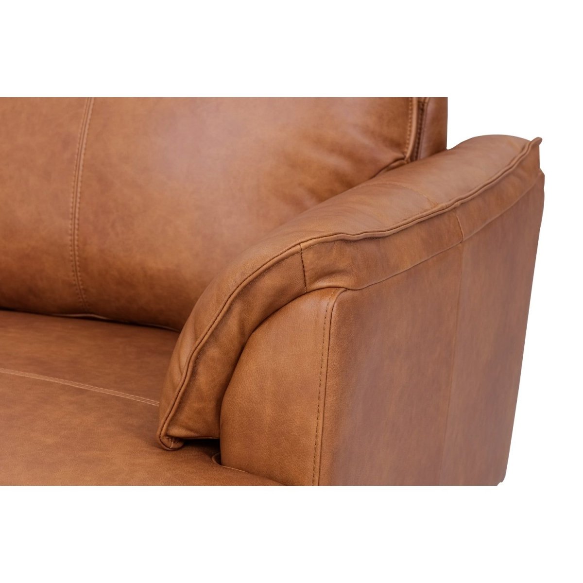 Soul 2-Sitzer Ledersofa - Echtleder Cognac Braun - FURNHOUSE