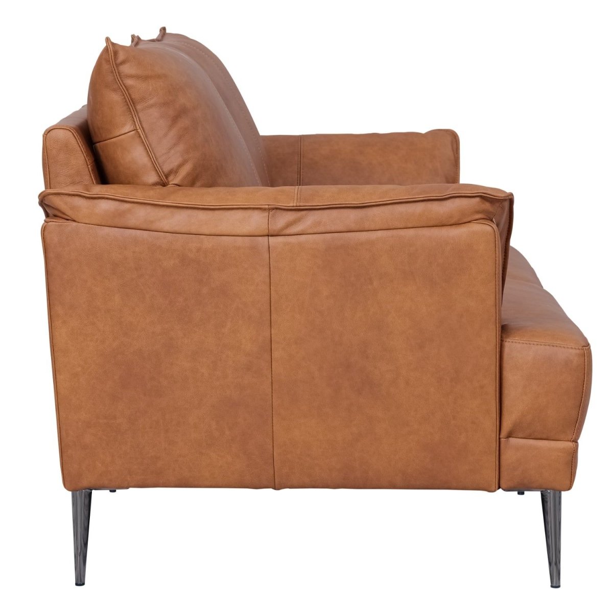 Soul 2-Sitzer Ledersofa - Echtleder Cognac Braun - FURNHOUSE