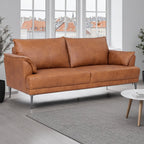 Soul 3-Sitzer Ledersofa - Echtleder Cognac Braun - FURNHOUSE