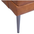 Soul 3-Sitzer Ledersofa - Echtleder Cognac Braun - FURNHOUSE