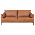 3-Sitzer Ledersofa Soul Cognacbraun von vorne