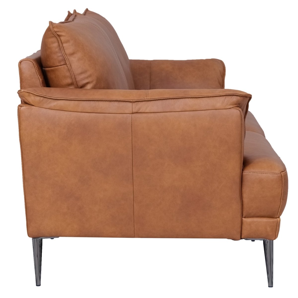 Soul 3-Sitzer Ledersofa - Echtleder Cognac Braun - FURNHOUSE
