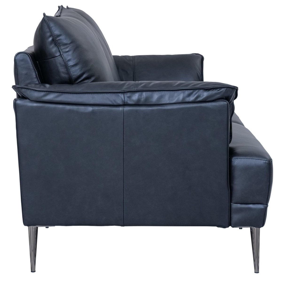 Soul 3-Sitzer Ledersofa - Echtleder Schwarz - FURNHOUSE