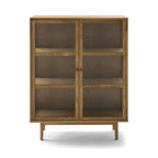 Svendborg Highboard mit Glastüren - 100 cm breit - Wildeiche Natur - FURNHOUSE