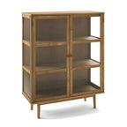 Svendborg Highboard mit Glastüren - 100 cm breit - Wildeiche Natur - FURNHOUSE