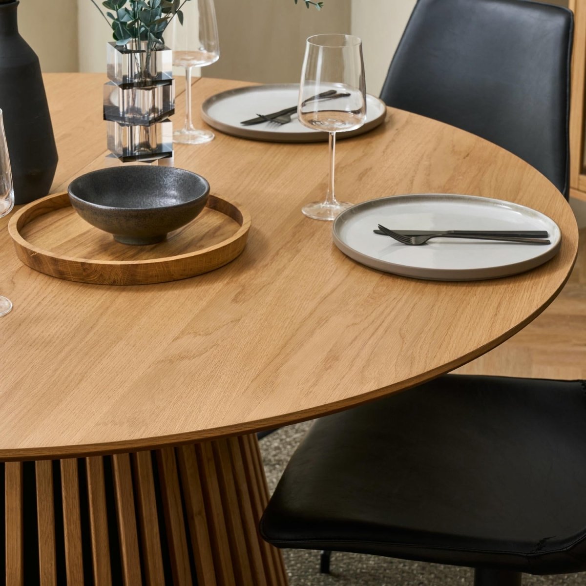 Svendborg Runder Esstisch ø120 cm – Ausziehbar bis 220 cm - Eiche Natur - FURNHOUSE