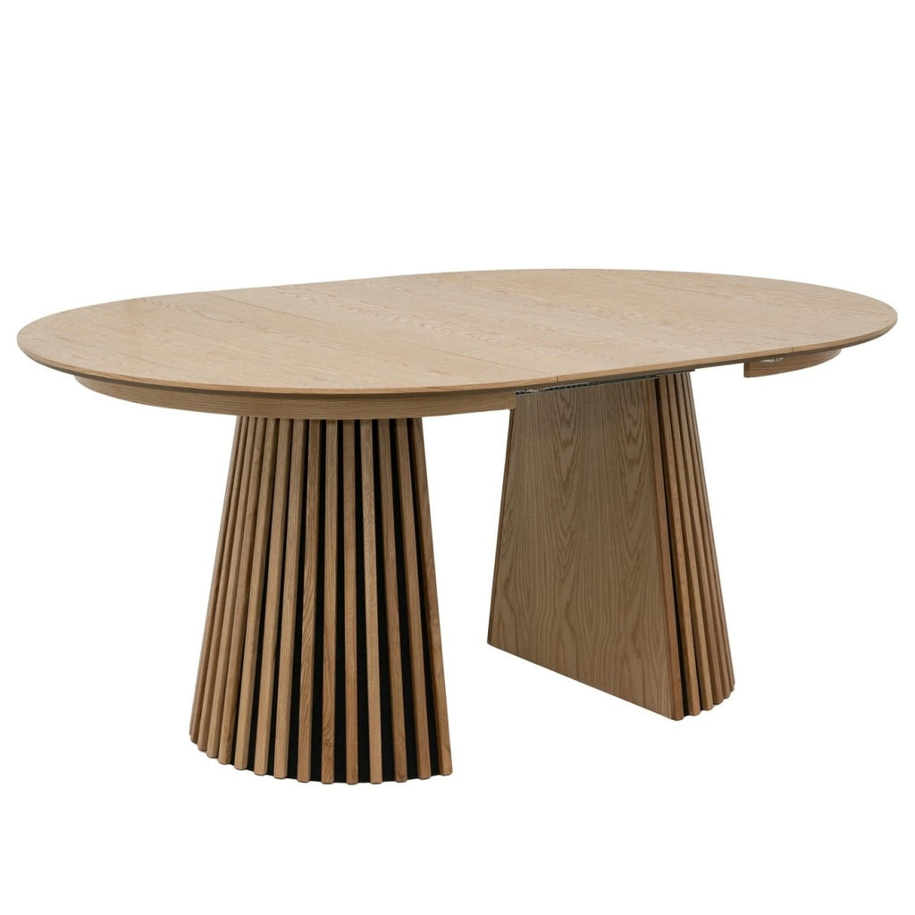 Svendborg Runder Esstisch ø120 cm – Ausziehbar bis 220 cm - Eiche Natur - FURNHOUSE