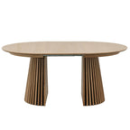 Svendborg Runder Esstisch ø120 cm – Ausziehbar bis 220 cm - Eiche Natur - FURNHOUSE