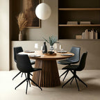 Svendborg Runder Esstisch ø120 cm – Ausziehbar bis 220 cm - Eiche Natur - FURNHOUSE