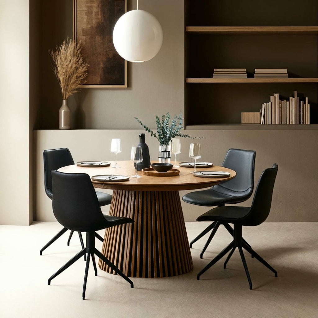 Svendborg Runder Esstisch ø140 cm – Ausziehbar bis 240 cm - Eiche Natur - FURNHOUSE